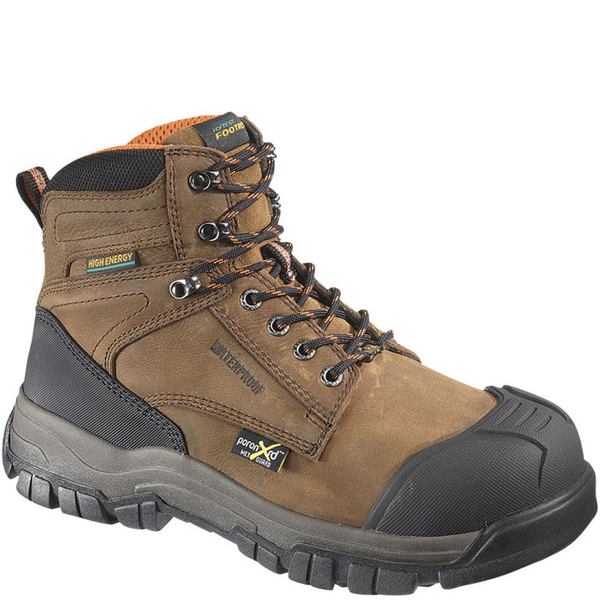New Men\'s Hytest Wellington ST XRD Met Brown Leather Work Boots Oil Resistant Unisex Hytest Unisex Brown Apex Composite Toe Internal Met  main image 4