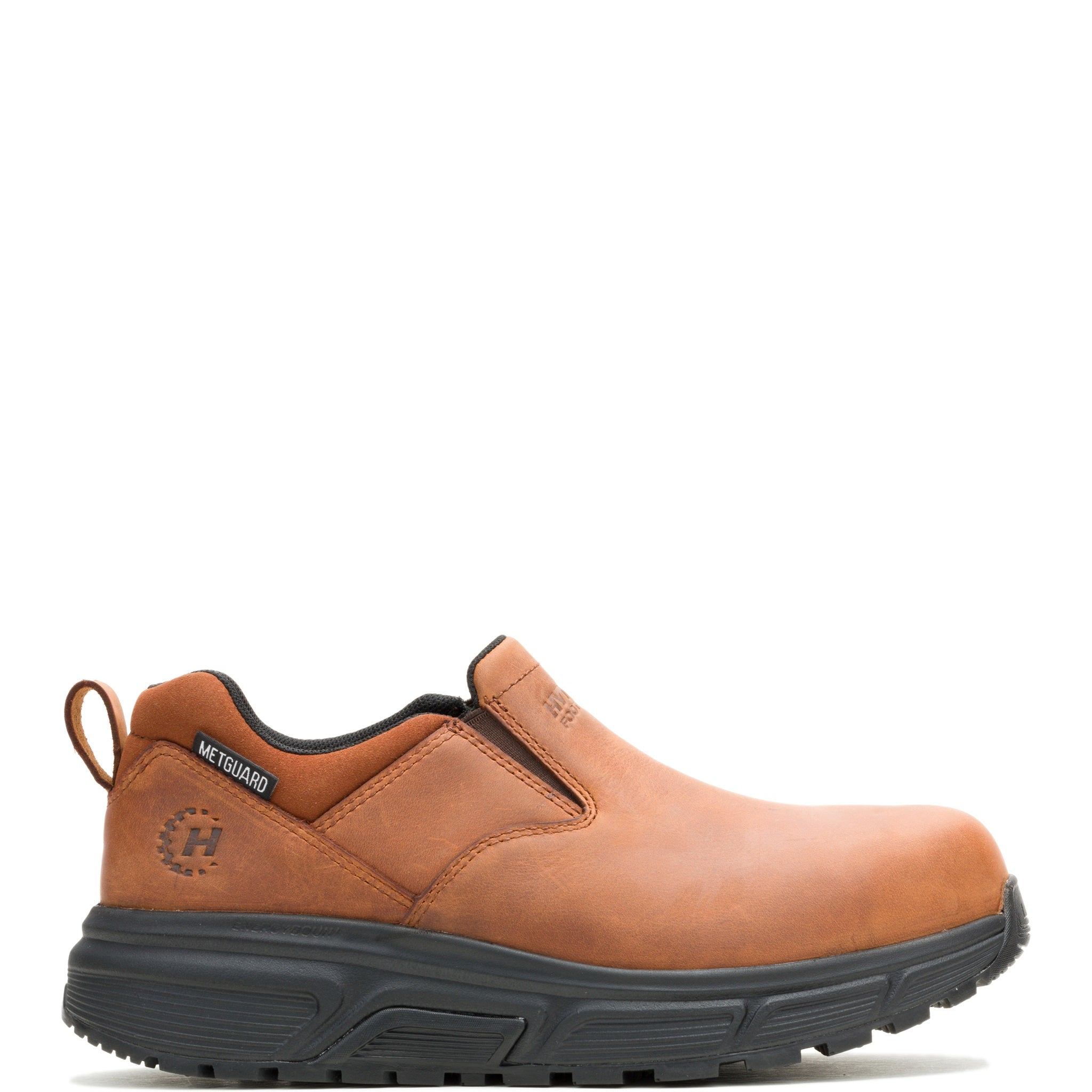 Hytest Safety Footwear Classic Brown Slip-On Leather Loafers . Male Hytest Men main image 2